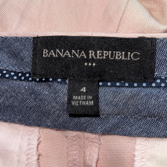Banana Republic tailored pique short light pink size 4 - Picture 6 of 9